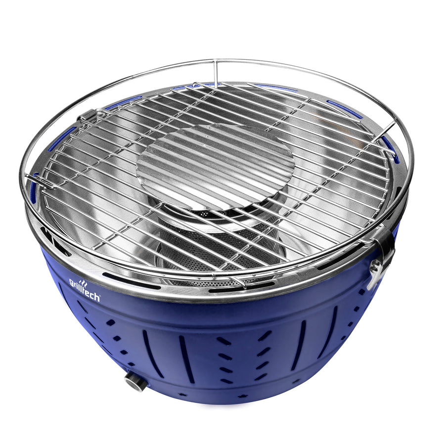 Parrilla Air Blue carbón y no tira humo - Locos por la Parrilla