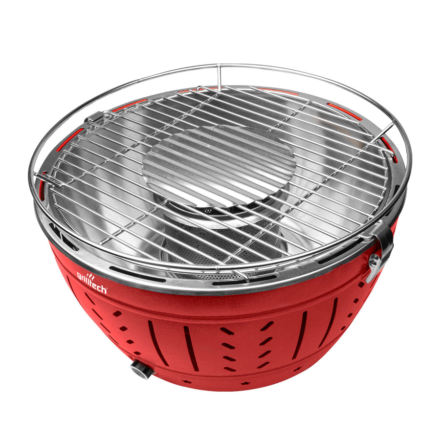 Parrilla Air Roja a Carbón sin humo - Locos por la Parrilla