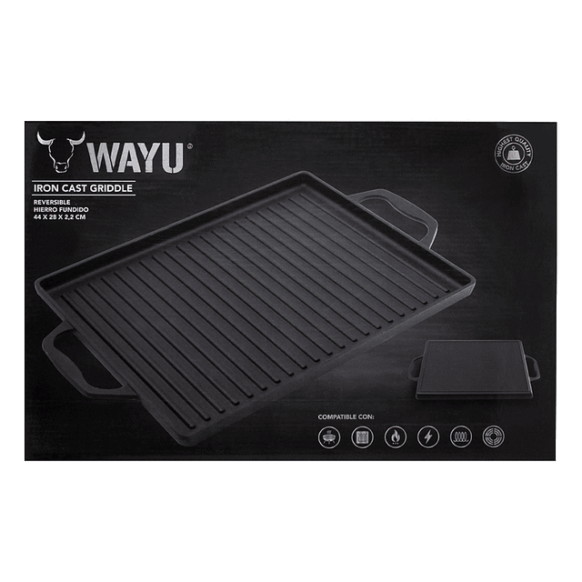 Plancha Azas Iron Cast - Locos por la Parrilla