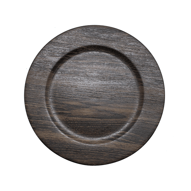 Plato Base 33 Cms Bamboo - Locos por la Parrilla