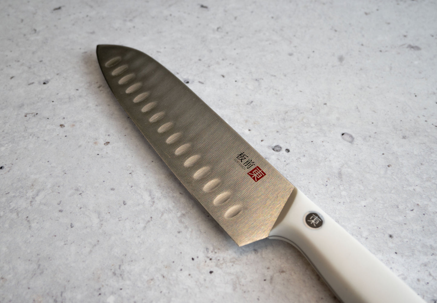 Cuchillo Santoku Blanco Tokai - Locos por la Parrilla