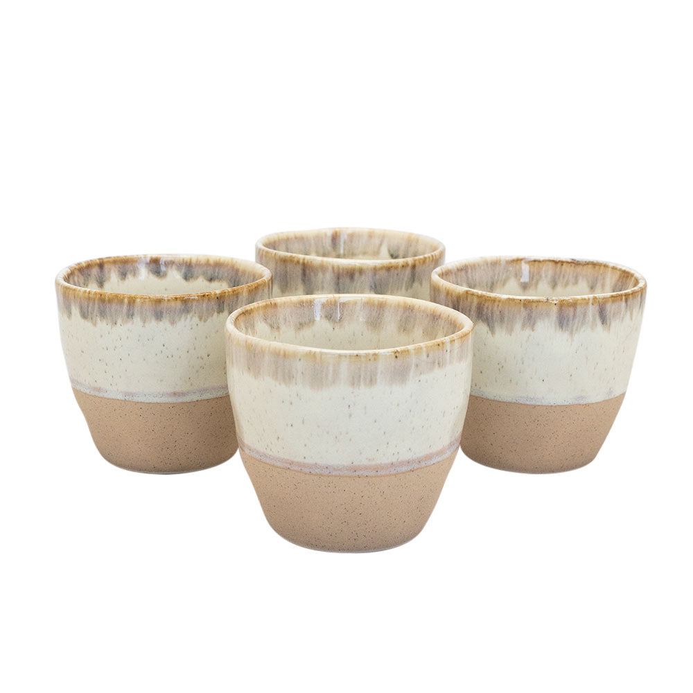 Set 4 Vasos Cerámica - Locos por la Parrilla