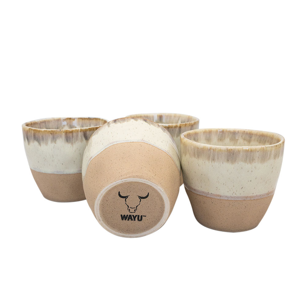 Set 4 Vasos Cerámica - Locos por la Parrilla