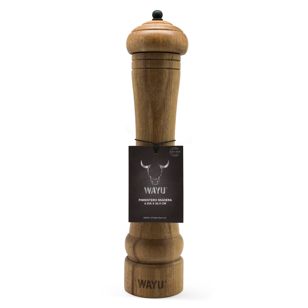Pimentero de Madera Wayu 26.5 Cm - Locos por la Parrilla