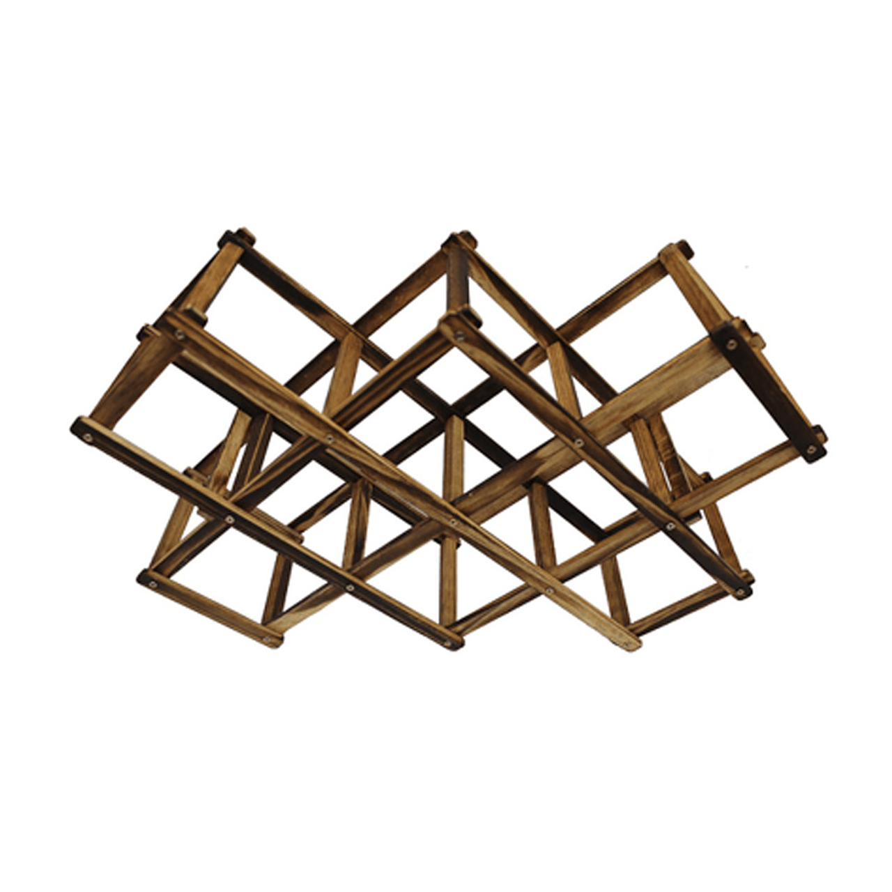 Rack Vino Madera Plegable Rustik - Locos por la Parrilla
