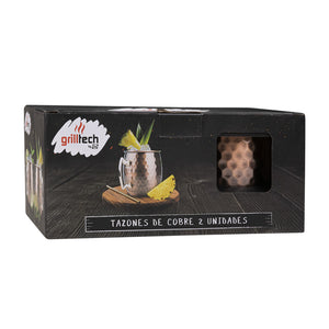 Mug de cobre Premium 2 Unidades - Locos por la Parrilla