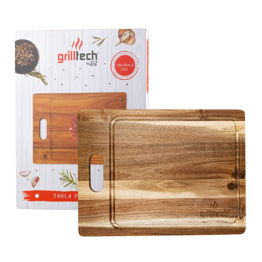 Tabla Picoteo madera 40x30 cms - Locos por la Parrilla