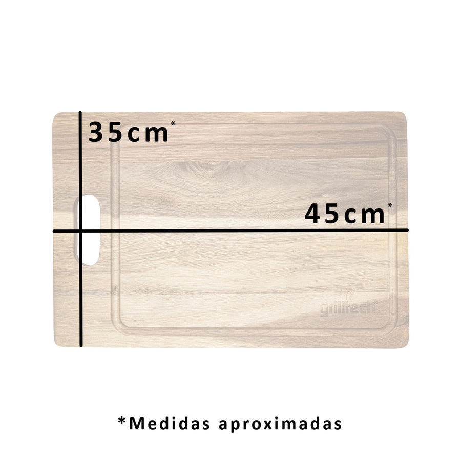 Tabla Picoteo madera 45x35 cms expert - Locos por la Parrilla