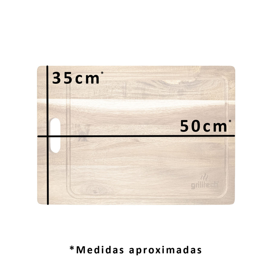 Tabla Picoteo madera 50x35 cms Máster - Locos por la Parrilla