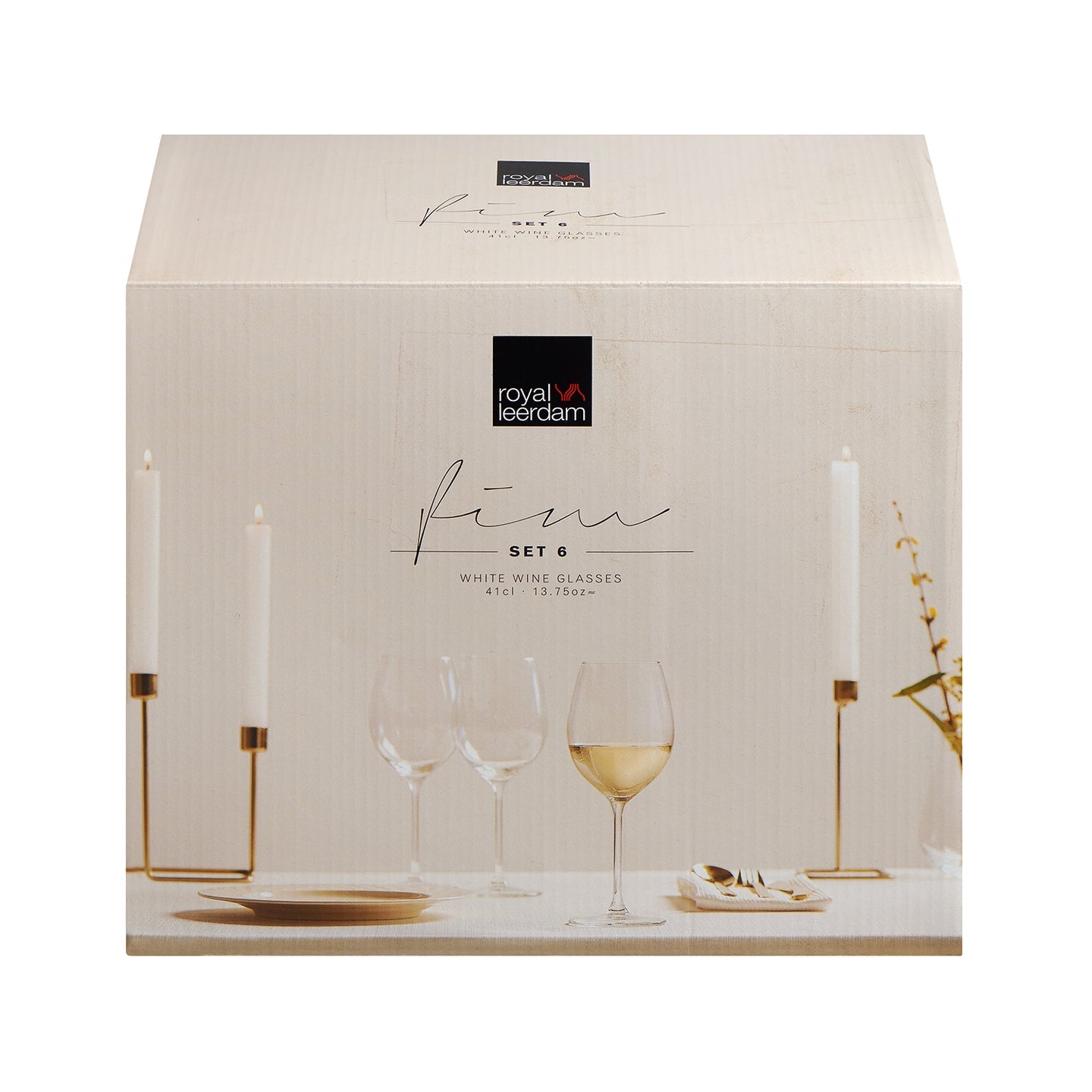 Set 6 Copas vino Blanco Finas 410 ml - Locos por la Parrilla