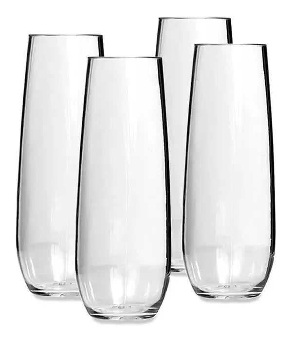 Set 4 vasos para Espumante 280 ml Elegantes - Vasos y Copas