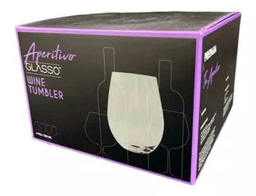 Set De 4 Vasos Glasso 550ml - Locos por la Parrilla