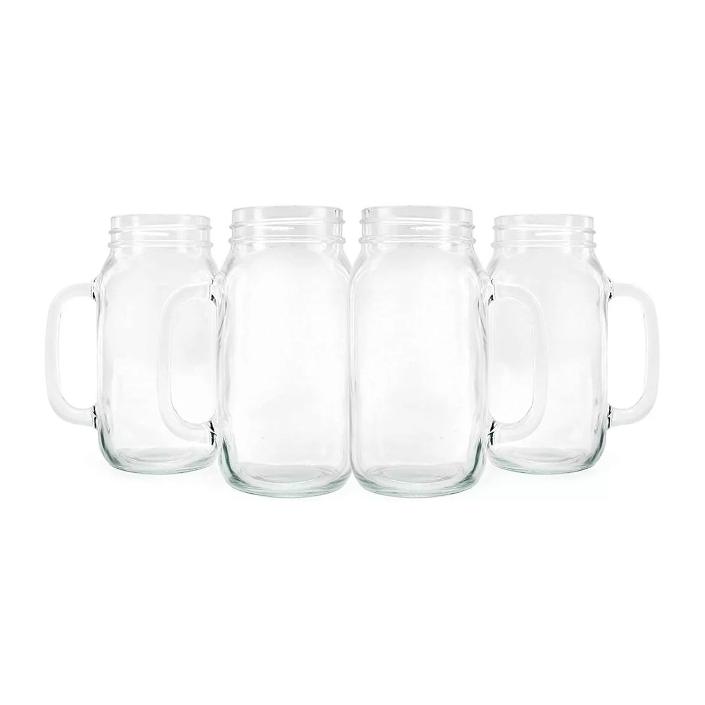 Set 4 Vasos Mojito/jugos Mason Jar 450 ml - Locos por la Parrilla