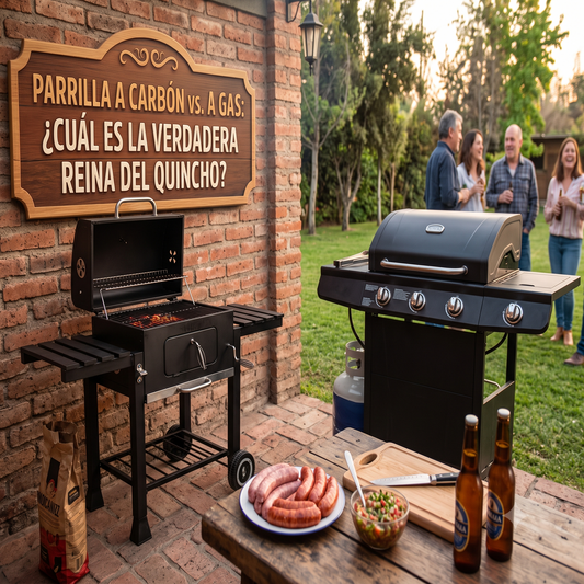 Parrilla a carbón vs. a gas