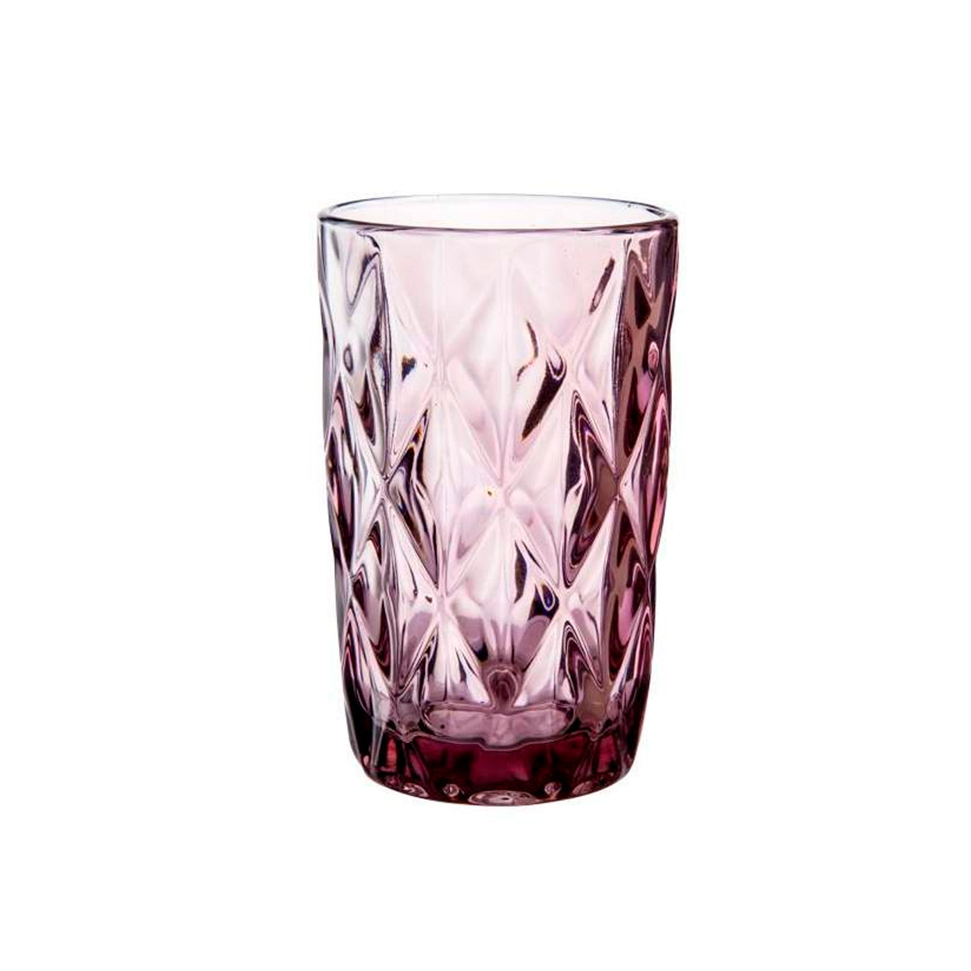 Vaso alto 370 cc Diamonds morado - Locos por la Parrilla