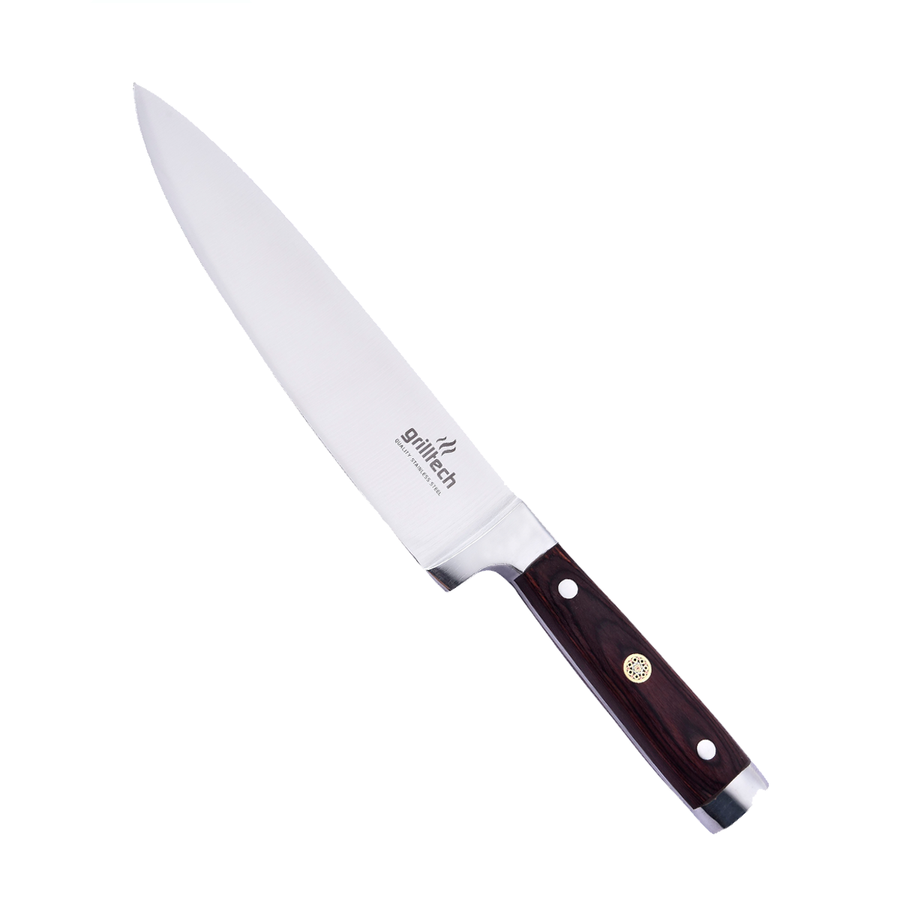 Cuchillo Chef 8" Acero Inoxidable - Locos por la Parrilla