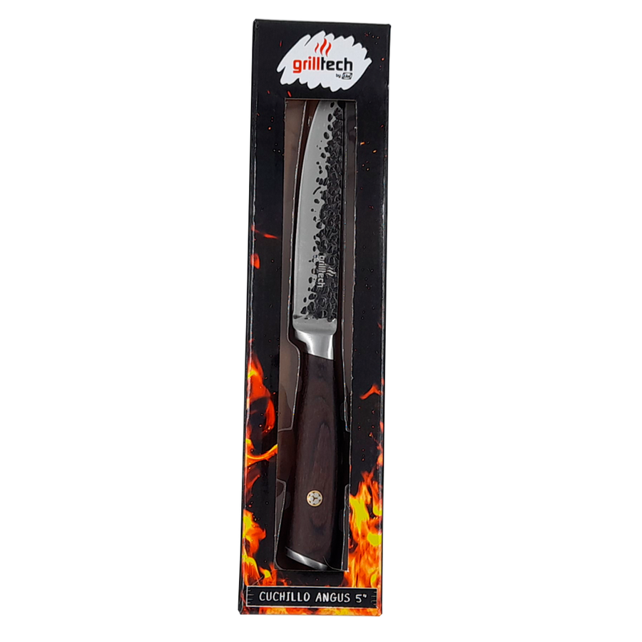 Cuchillo Martillado Angus 5" Inoxidable - Locos por la Parrilla