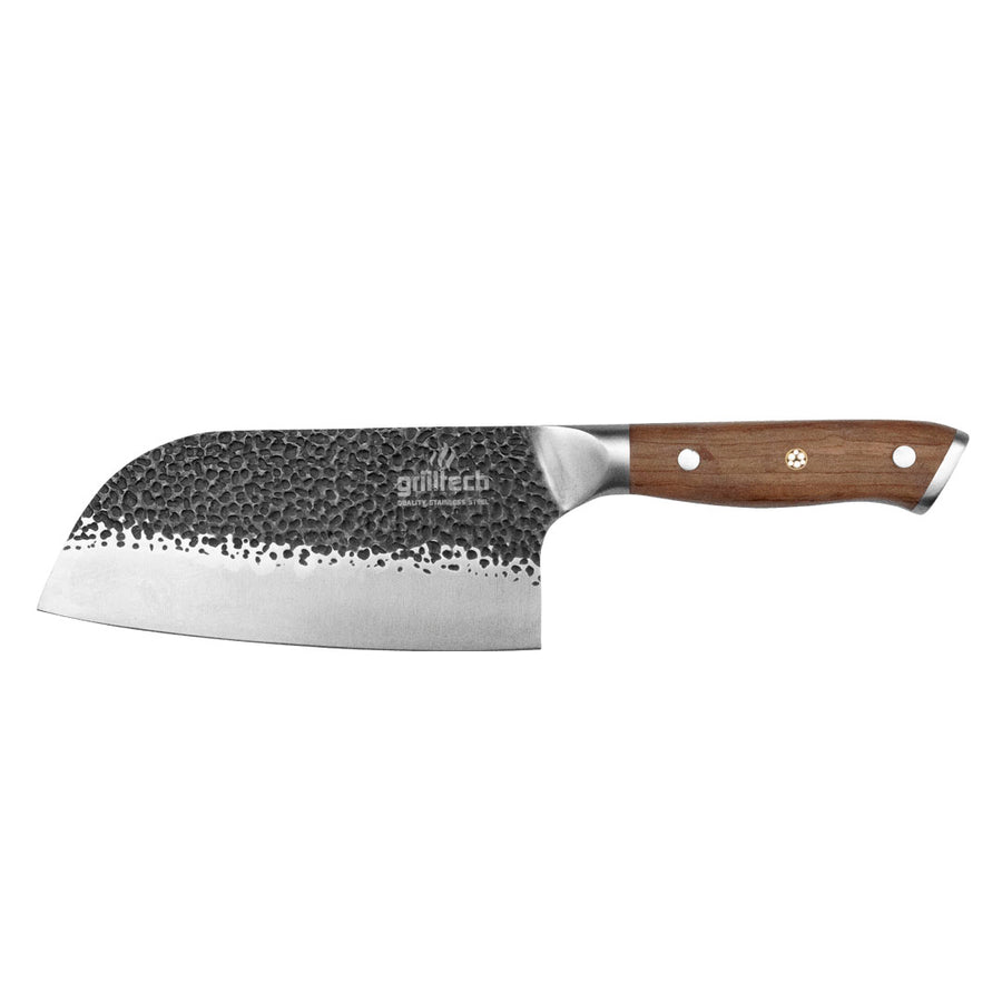 Cuchillo Machete Martillado 8" Inoxidable - Locos por la Parrilla