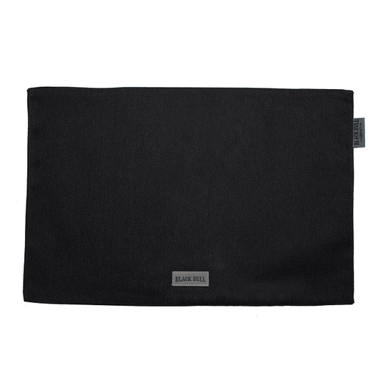 Individual Cotton Canvas Black Bull - Locos por la Parrilla