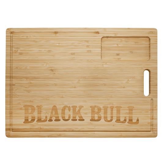 Tabla 48 Cms Madera Bambú Black Bull - Locos por la Parrilla