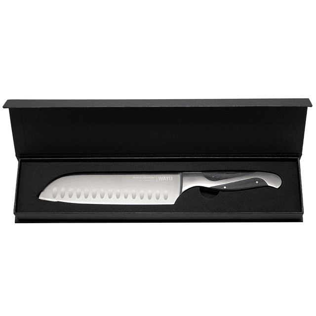 Cuchillo Santoku Black Edition - Locos por la Parrilla