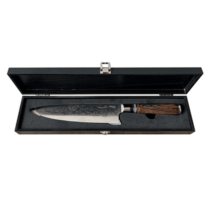 Cuchillo Damascus Brown Pakka Limited - Locos por la Parrilla