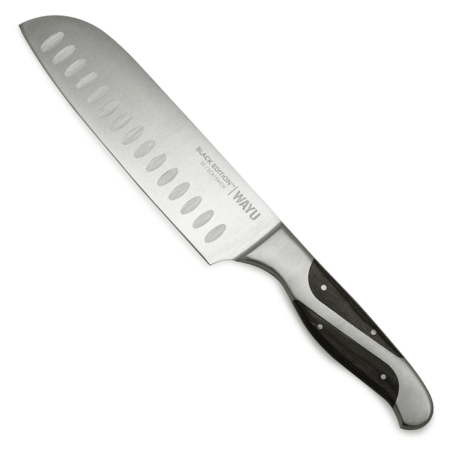 Cuchillo Santoku Black Edition - Locos por la Parrilla