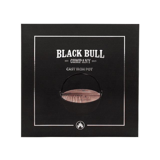 Olla Fierro Fundido Black Bull - Locos por la Parrilla