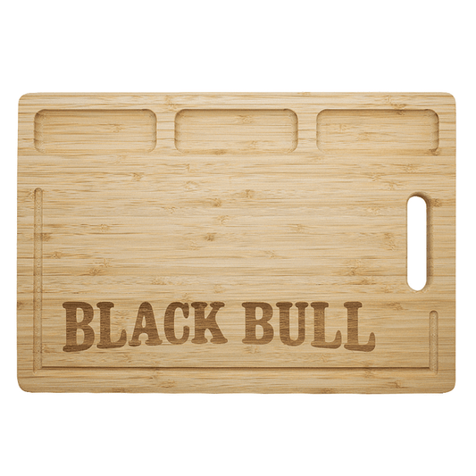 Tabla 38 Cms Madera Bambú Black Bull - Locos por la Parrilla