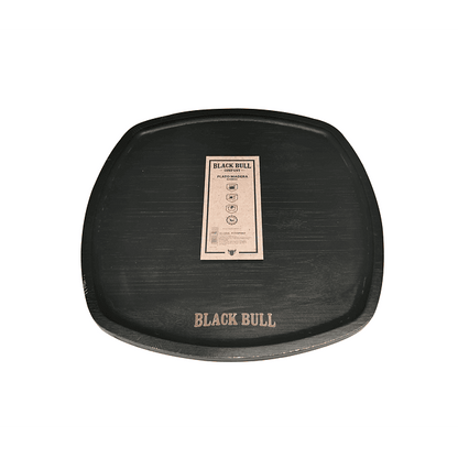 Plato Madera 25x25 Black Bull - Locos por la Parrilla