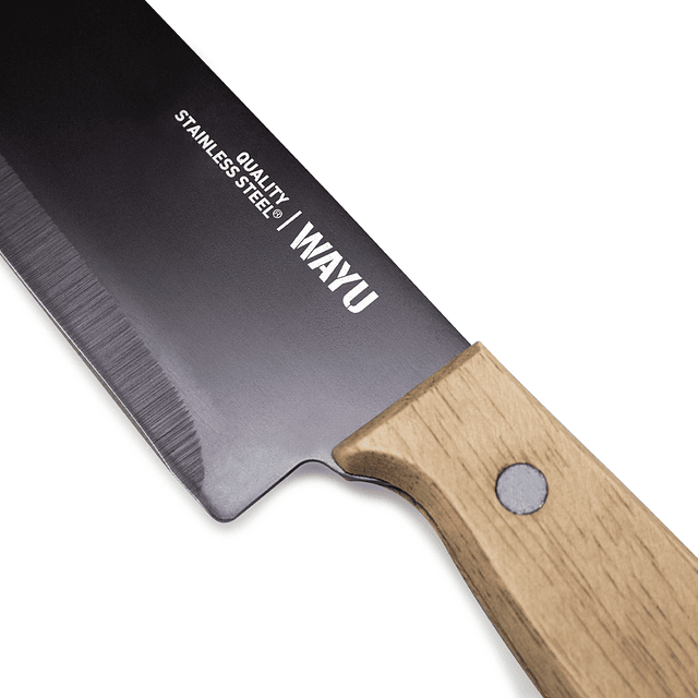 Cuchillo Premium Mango madera - Locos por la Parrilla