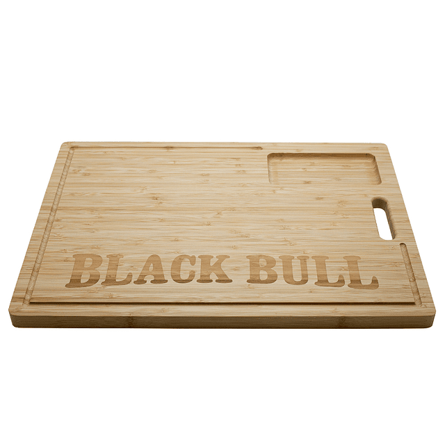 Tabla 48 Cms Madera Bambú Black Bull - Locos por la Parrilla