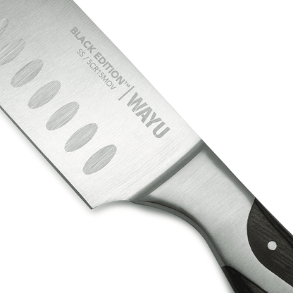 Cuchillo Santoku Black Edition - Locos por la Parrilla