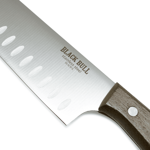 Cuchillo Santoku 7" Black Bull  - Locos por la Parrilla