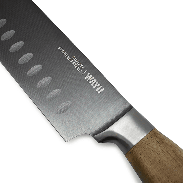 Cuchillo Santoku Inoxidable - Locos por la Parrilla