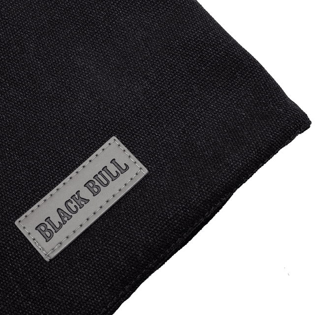 Individual Cotton Canvas Black Bull - Locos por la Parrilla