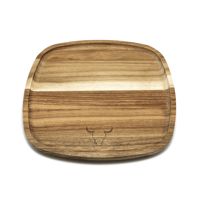 Plato Madera 25x25 cms. - Locos por la Parrilla