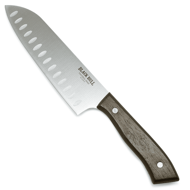 Cuchillo Santoku 7" Black Bull  - Locos por la Parrilla