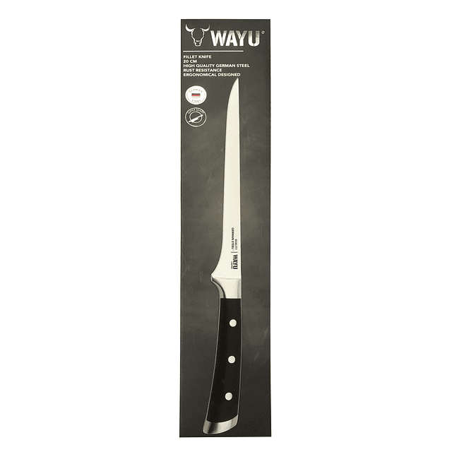 Cuchillo Filetero Wayu 20 Cms - Fillet Knife 8" - Locos por la Parrilla