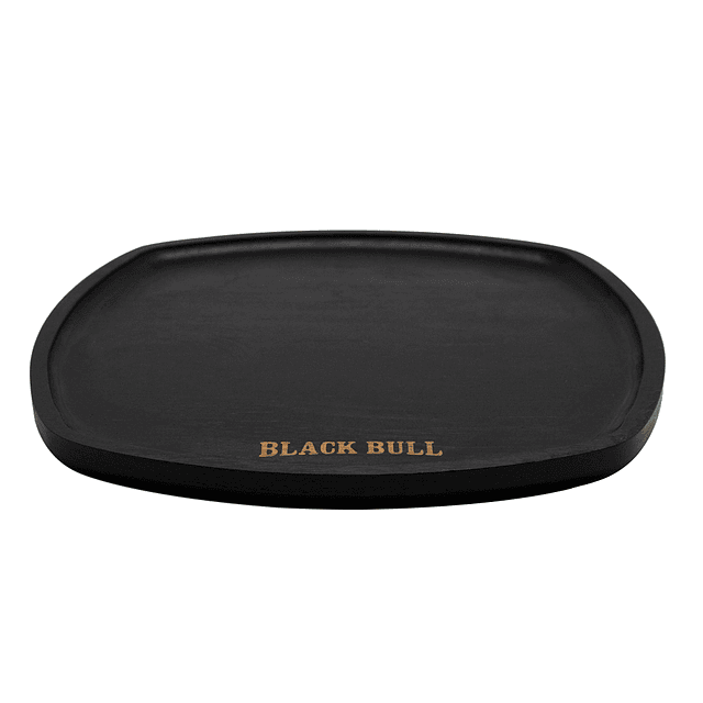 Plato Madera 25x25 Black Bull - Locos por la Parrilla