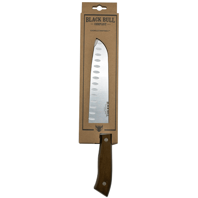 Cuchillo Santoku 7" Black Bull  - Locos por la Parrilla