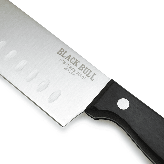 Cuchillo Santoku 7" Black Bull - Locos por la Parrilla