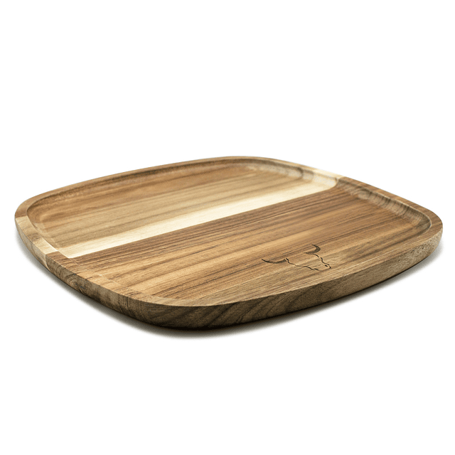 Plato Madera 25x25 cms. - Locos por la Parrilla