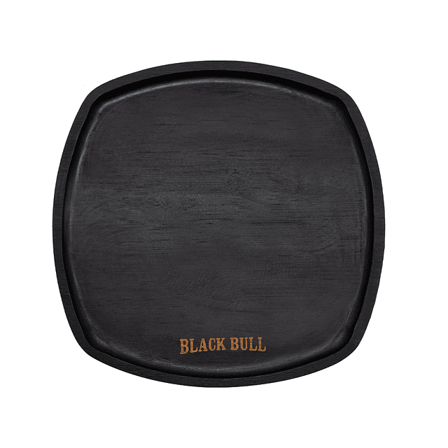 Plato Madera 25x25 Black Bull - Locos por la Parrilla