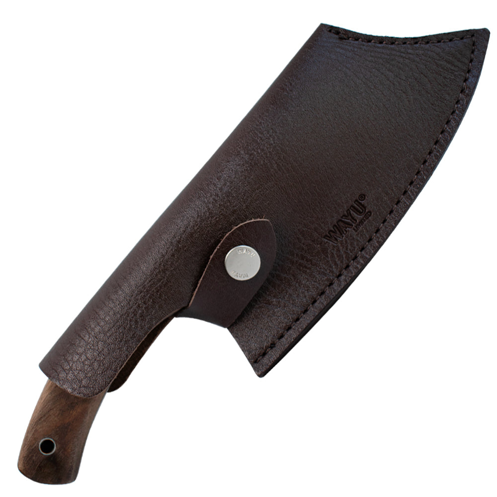 Cuchillo Chopper Con Funda Rustic Collection Wayu