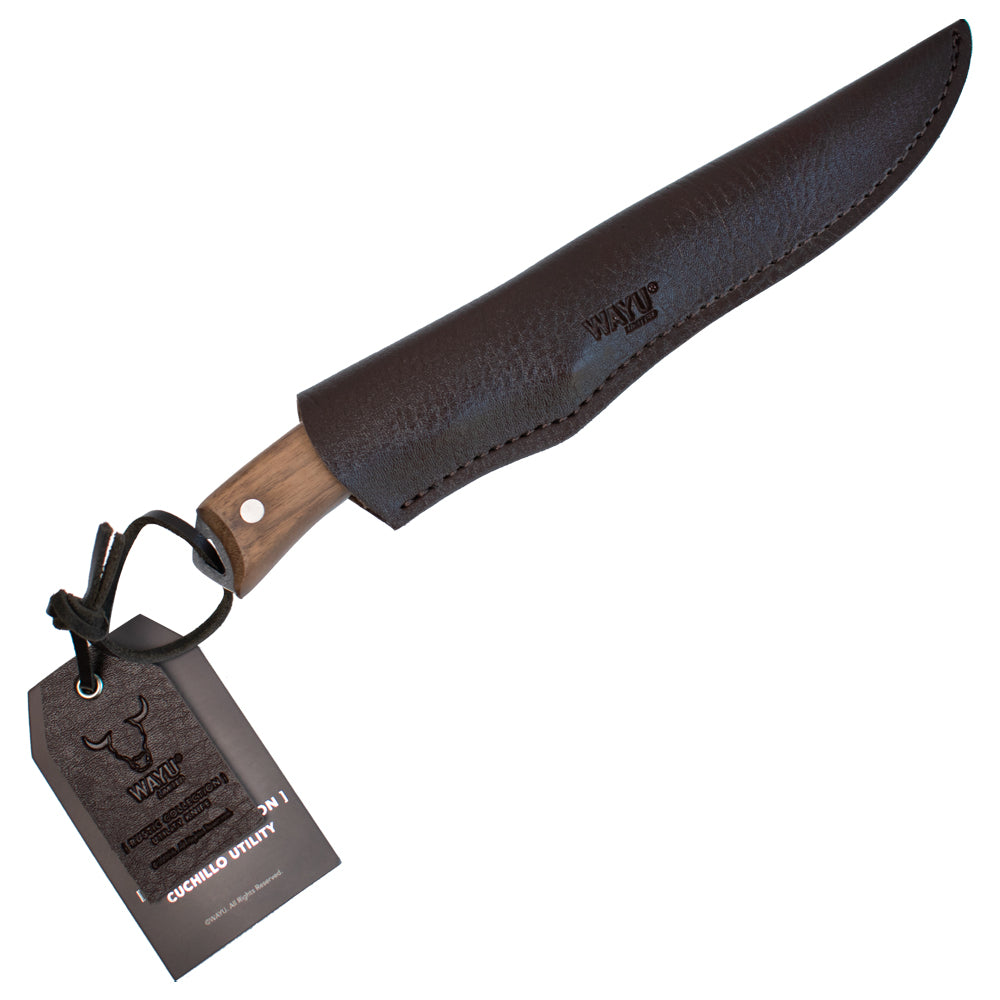 Cuchillo Utility Con Funda Rustic Collection Wayu - Locos por la Parrilla