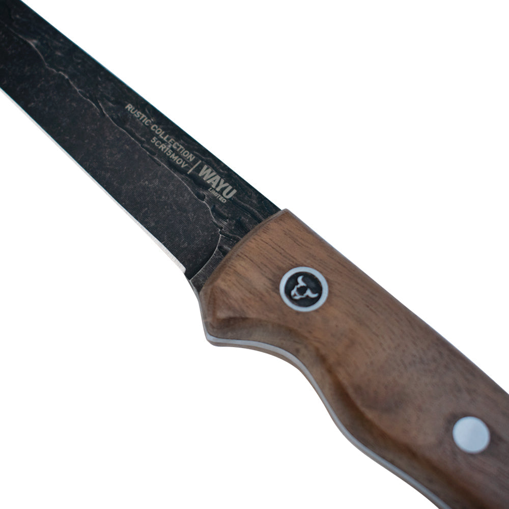 Cuchillo Utility Con Funda Rustic Collection Wayu - Locos por la Parrilla