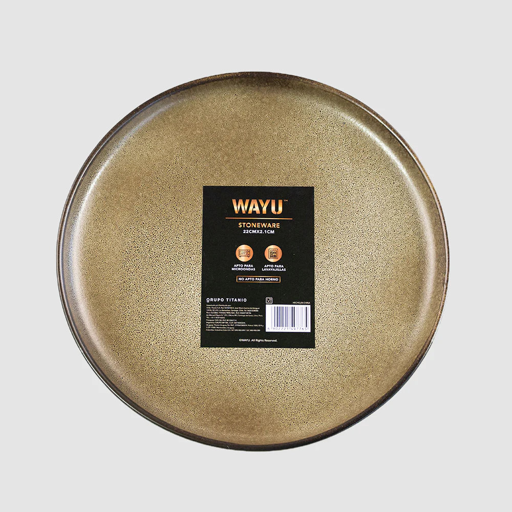 PLATO 21 CM GRES WAYU
