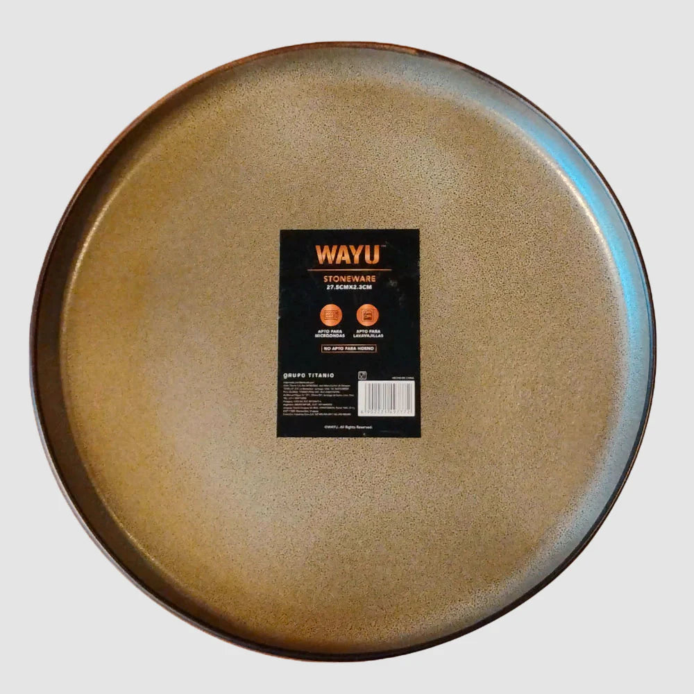 PLATO 27 CM CERAMICA GRES WAYU