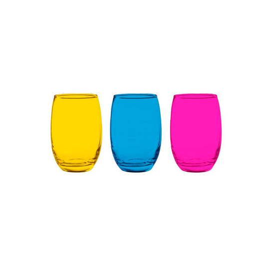 Set de 6 Vasos Mikonos Full Color 460 cc - Locos por la Parrilla